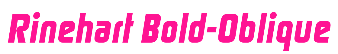 Rinehart Bold-Oblique预览图片