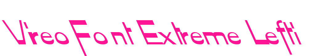 Vireo Font Extreme Lefti预览图片