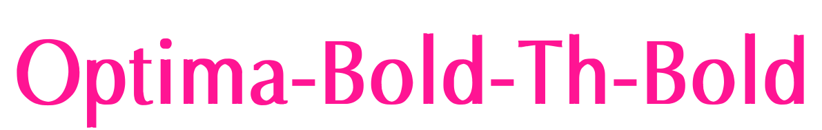 Optima-Bold-Th-Bold预览图片