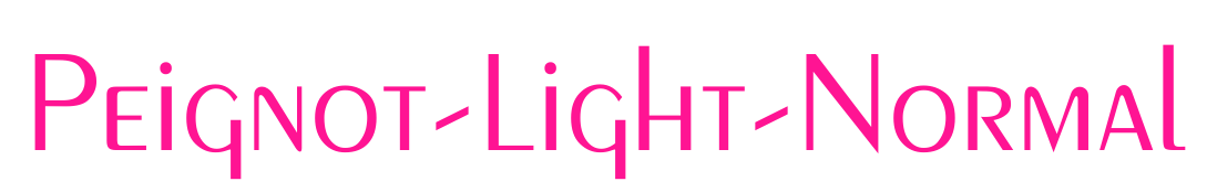 Peignot-Light-Normal预览图片