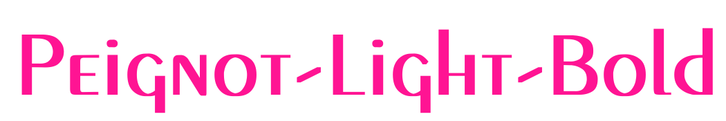 Peignot-Light-Bold预览图片