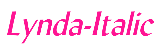 Lynda-Italic预览图片