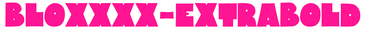 Bloxxxx-ExtraBold预览图片
