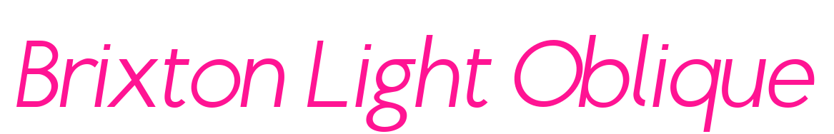 Brixton Light Oblique预览图片
