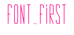 Font_First预览图片
