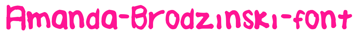 Amanda-Brodzinski-font预览图片