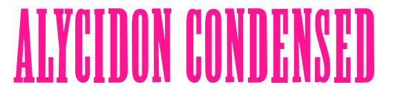 Alycidon-Condensed预览图片