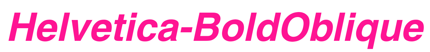 Helvetica-BoldOblique预览图片