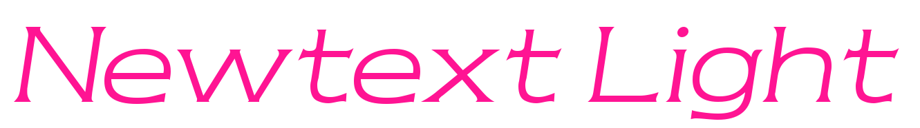 Newtext Light预览图片