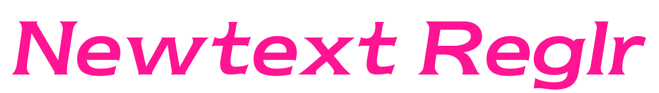 Newtext Reglr预览图片