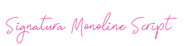 Signatura Monoline Script预览图片