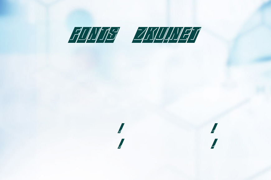 FZ BORDERS 13 ITALIC效果图