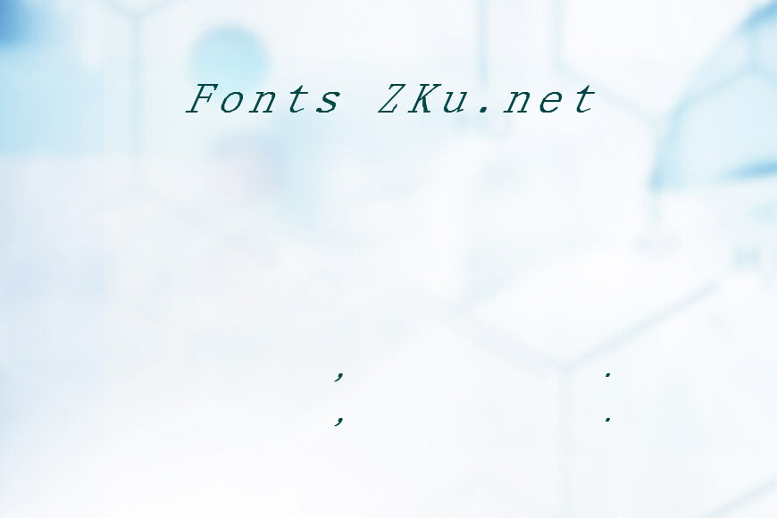 FZ DIGITAL 1 ITALIC效果图