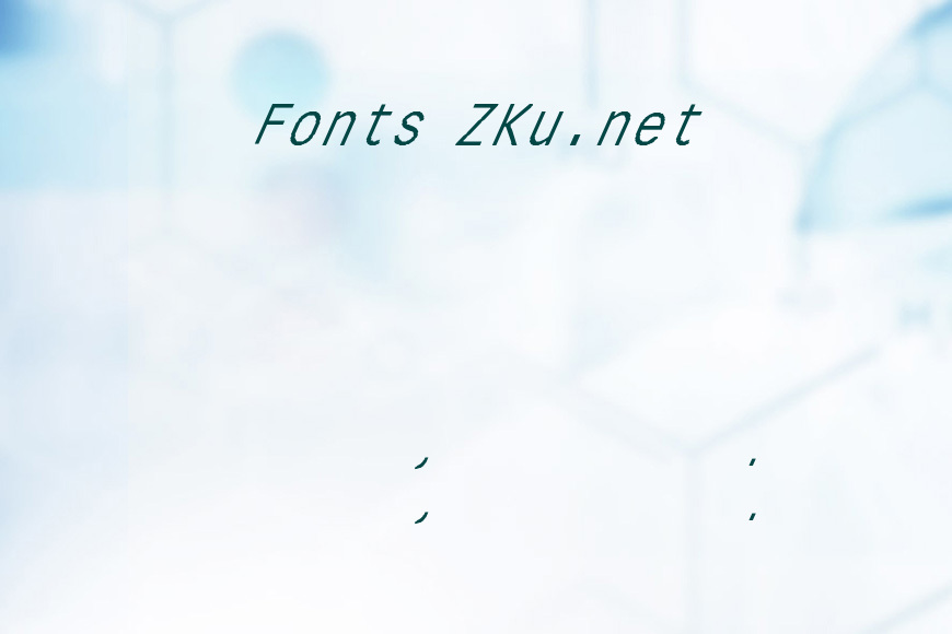 FZ DIGITAL 4 ITALIC效果图