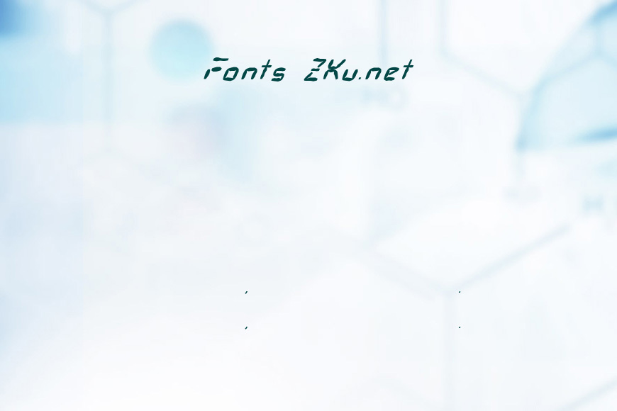 FZ DIGITAL 7 MANGLED ITALIC效果图