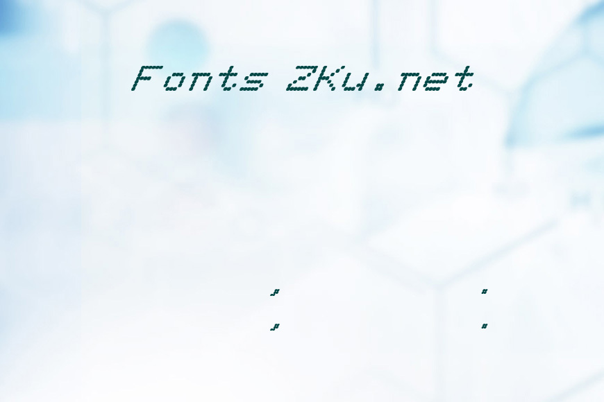 FZ DIGITAL 11 ITALIC效果图
