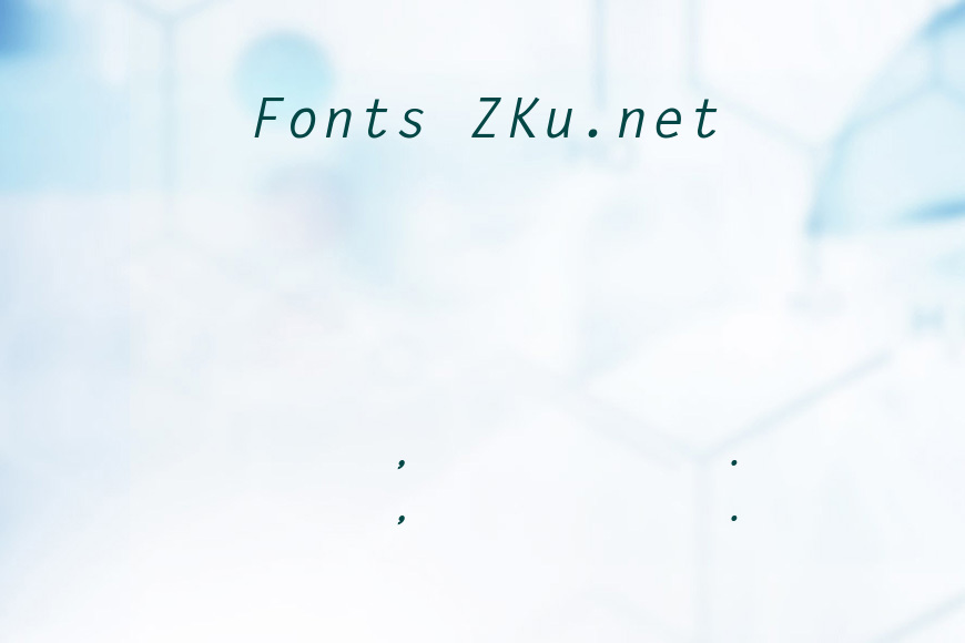 LetterGothic-BoldItalic效果图