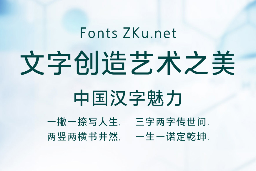 方正德赛黑简体 507R效果图