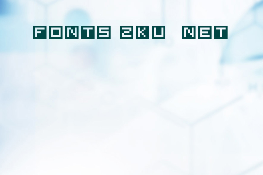 Cube Font效果图