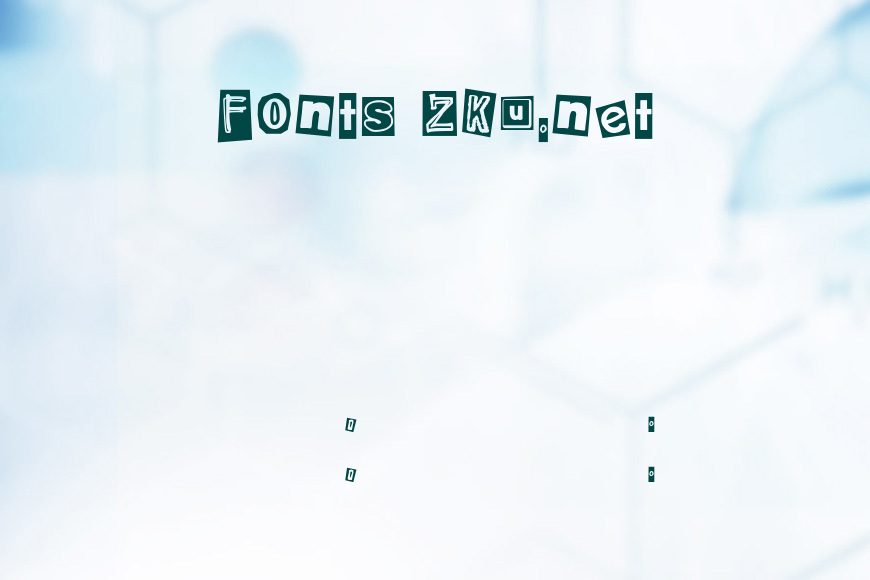 DJB Ransom Note Clipped Messy效果图