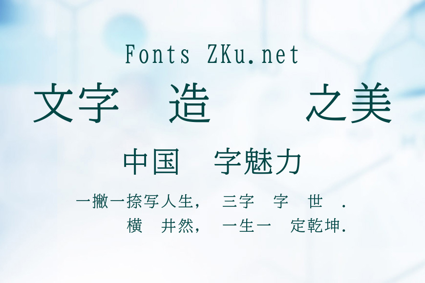 森泽UD明朝效果图