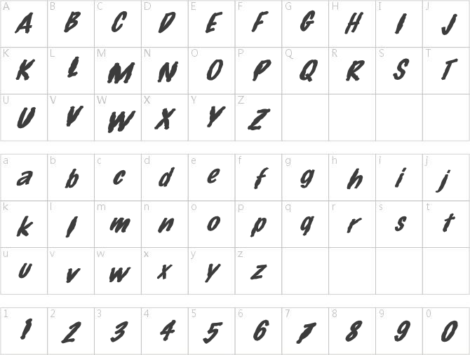 FZ HAND 14 MANGLED ITALIC
