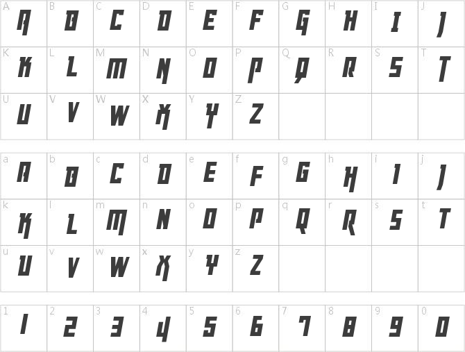 Danger Flight Condensed Italic