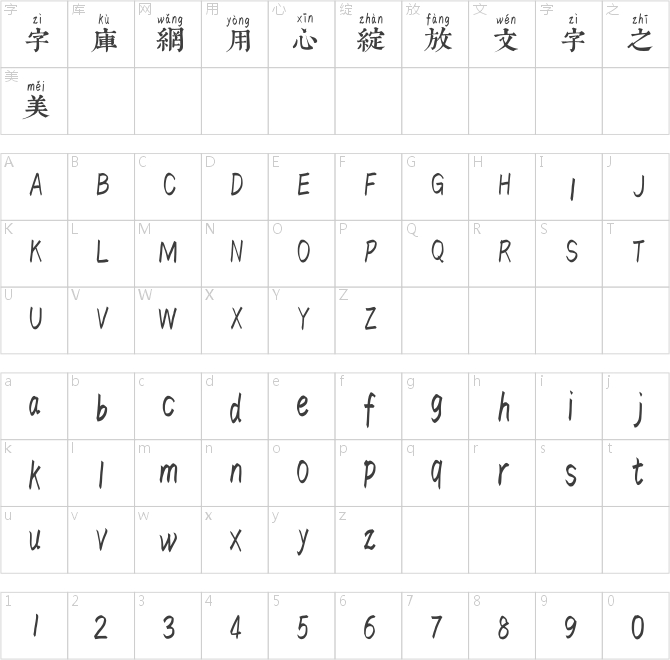 汉标内府繁拼音