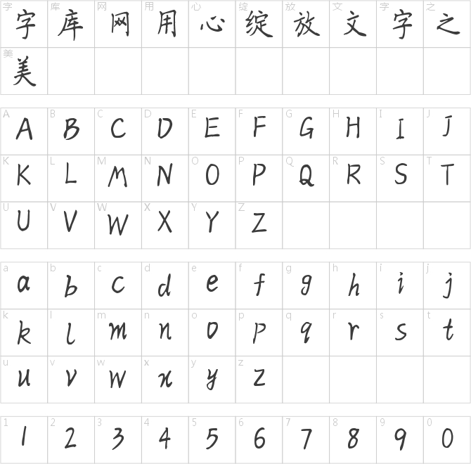 楚治方楷体
