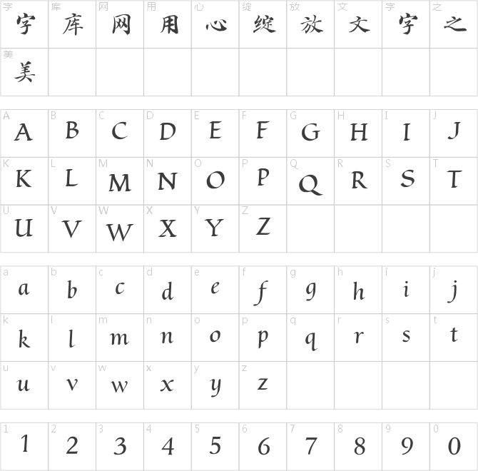 方正灵飞经小楷