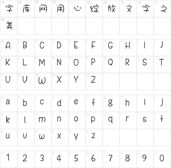 字语软糖体