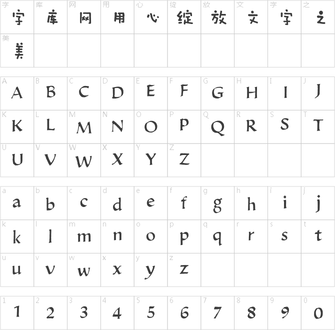 方正字汇-汝欢体