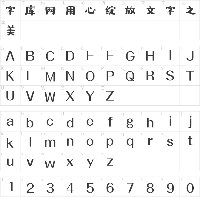 方正字汇-烁宝体