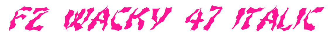 FZ WACKY 47 ITALIC预览图片