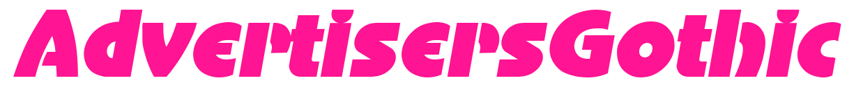AdvertisersGothic预览图片