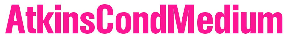 AtkinsCondMedium预览图片