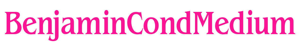 BenjaminCondMedium预览图片