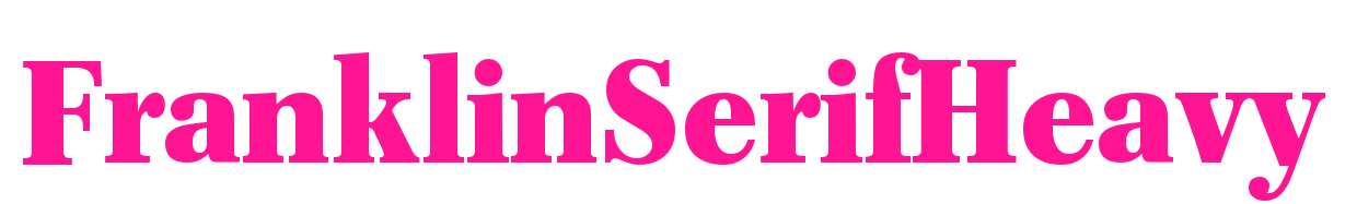 FranklinSerifHeavy预览图片