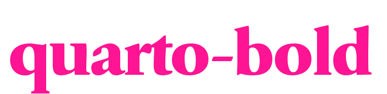 quarto-bold预览图片