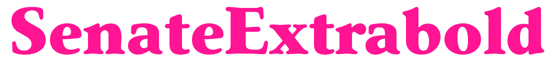 SenateExtrabold预览图片