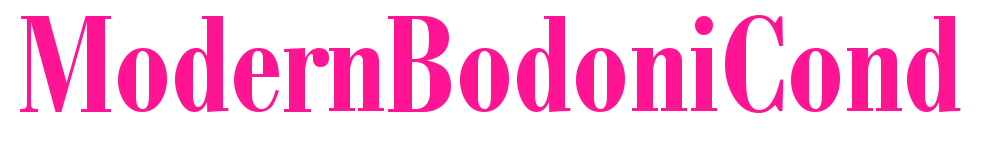 ModernBodoniCond预览图片