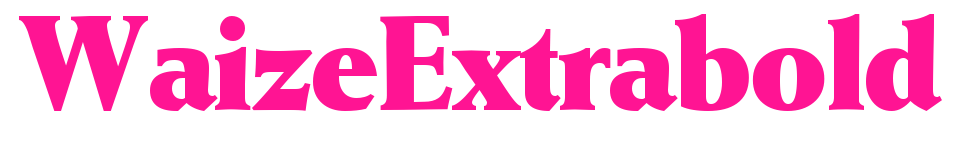 WaizeExtrabold预览图片