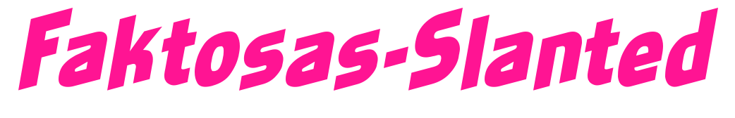 Faktosas-Slanted预览图片