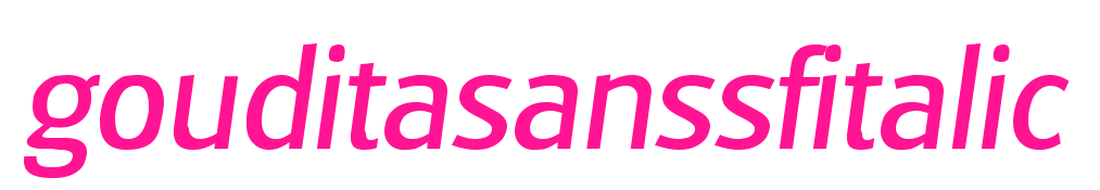gouditasanssfitalic预览图片
