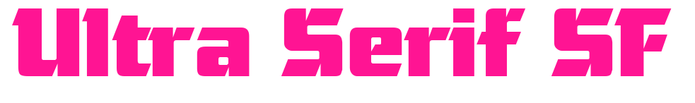 Ultra Serif SF预览图片