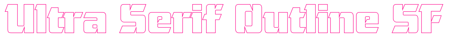 Ultra Serif Outline SF预览图片