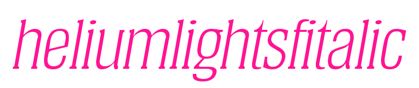 heliumlightsfitalic预览图片