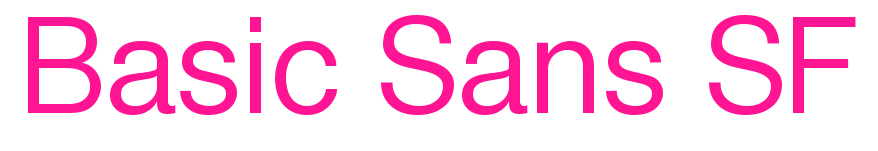 Basic Sans SF预览图片