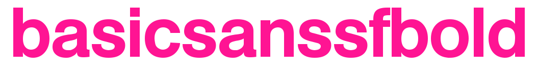 basicsanssfbold预览图片