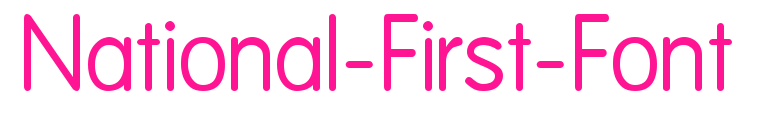 National-First-Font预览图片